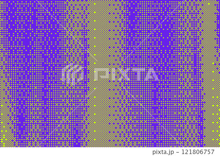 Pixel bitmap background with retro dotted pattern. Purple and green vector gradation abstract gradation. Noise effect dither halftone wallpaper Pixel bitmap background with retro dotted pattern. Purple and green vector gradation abstract gradation. Noise effect dither halftone wallpaper 121806757