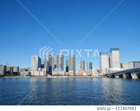 海辺から見る東京景観｜晴海・勝どき 121807661