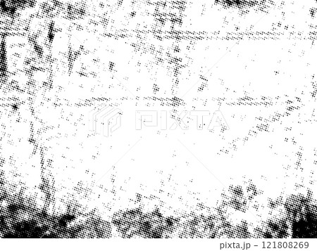 Black and white grunge. Distress overlay texture. Abstract surface dust and rough dirty wall background concept. Distress illustration simply place over object to create grunge effect. Vector EPS10. 121808269