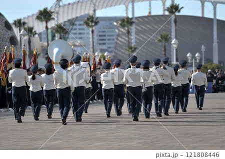 出初式の消防音楽隊 121808446