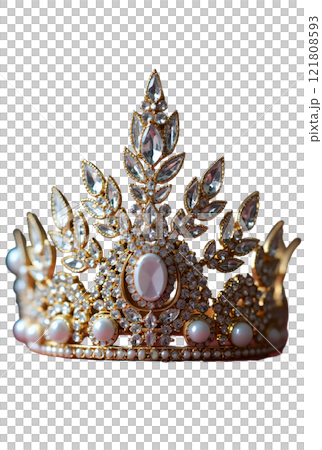 たくさんの宝石がついた王冠 121808593