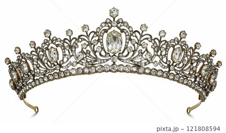 たくさんの宝石がついたティアラ たくさんの宝石がついたティアラ 121808594