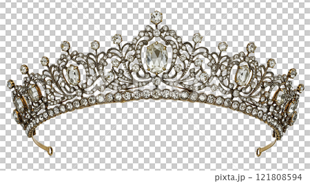 たくさんの宝石がついたティアラ たくさんの宝石がついたティアラ 121808594