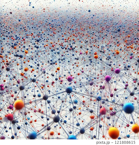 素粒子で表現される広大なネットワーク空間 素粒子で表現される広大なネットワーク空間 121808615