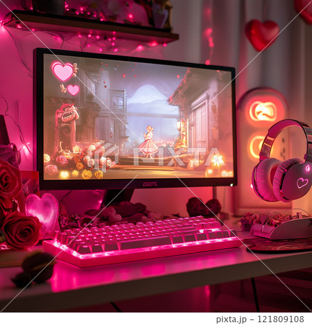 gaming in love: valentine's setup 121809108