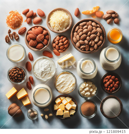 Earthy Tones of Nutritional Delights 121809415