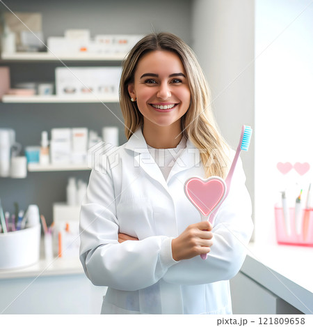 Dentist Heart Toothbrush 121809658