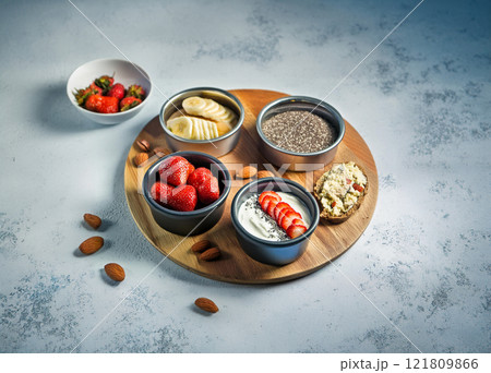 Artful Arrangement of Delicious Treats 121809866