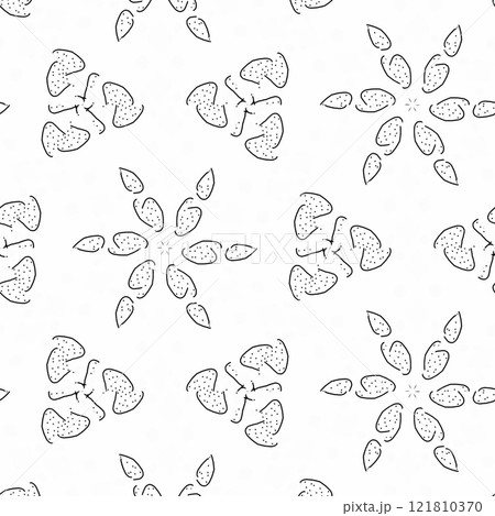 Coloring book page for kindergarten school students. Mandala colouring for traditional festive decoration. Artwork for practicing color fill up. Doodle work sample for learning purpose 121810370