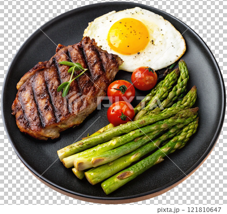 grilled steak  121810647