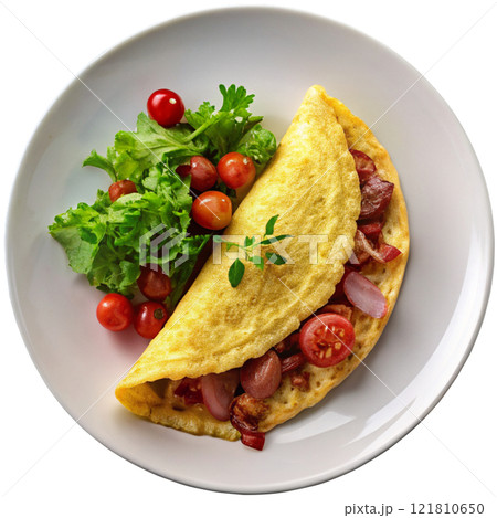 omelette with vegetables 121810650