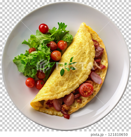omelette with vegetables 121810650