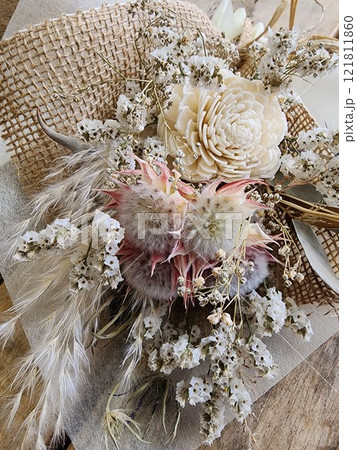 ドライフラワー花束スワッグ 121811860