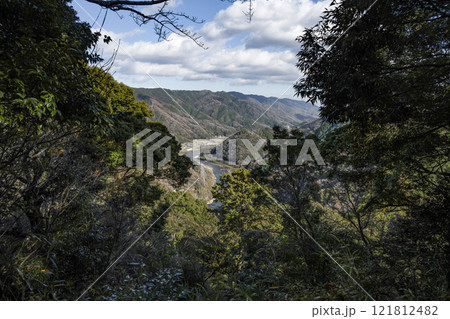 笠置寺(京都府)修行場巡り 展望台からの眺望 笠置寺(京都府)修行場巡り 展望台からの眺望 121812482