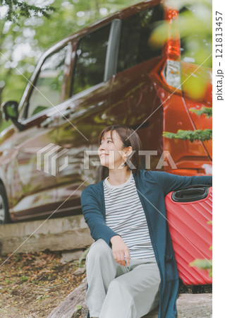 レンタカーで女子一人旅 121813457
