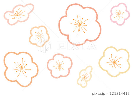 梅2線(質感あり) 121814412