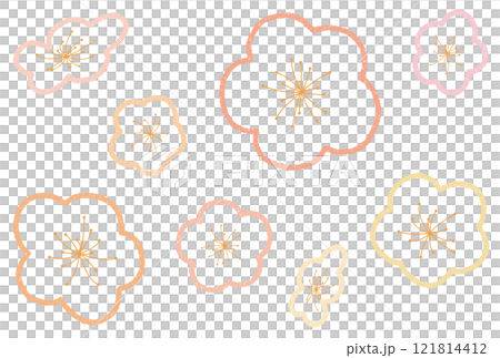 梅2線(質感あり) 121814412