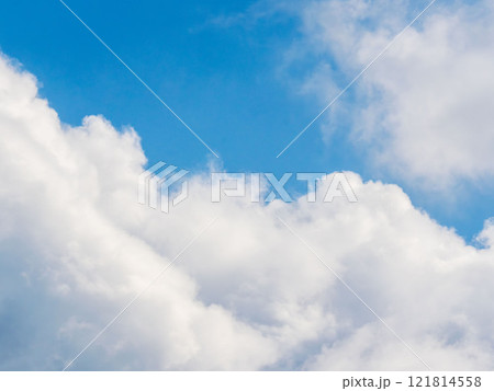 1月の青空と白い雲74 1月の青空と白い雲74 121814558
