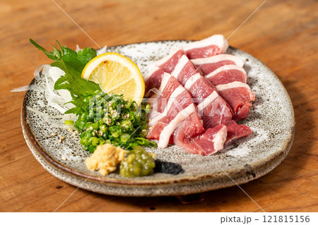 鴨肉の刺身 鴨肉の刺身 121815156