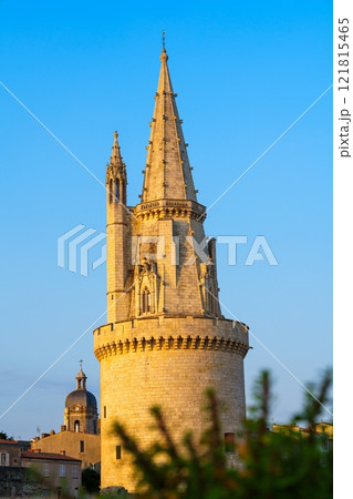 The majestic Gros Horloge in La Rochelle, France, is a stunning example of Gothic architecture. The majestic Gros Horloge in La Rochelle, France, is a stunning example of Gothic architecture. 121815465