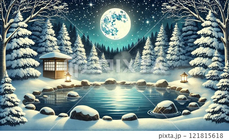 露天風呂 121815618