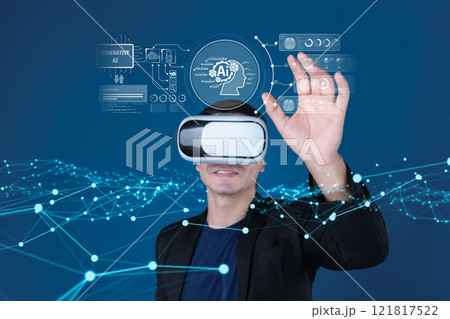 Human interact with AI artificial intelligence virtual assistant FaaS Human interact with AI artificial intelligence virtual assistant FaaS 121817522