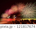 花火を見る人々 121817674