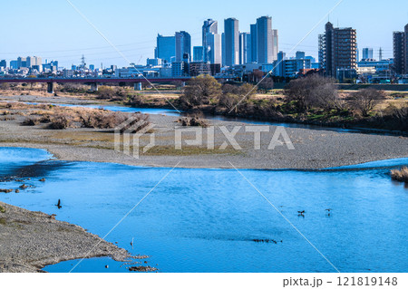 日本の東京都市景観1月9日…川崎・武蔵小杉駅前のタワーマンション群や多摩川、水鳥などを望む=令和7年 日本の東京都市景観1月9日…川崎・武蔵小杉駅前のタワーマンション群や多摩川、水鳥などを望む=令和7年 121819148