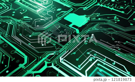 Abstract High-Tech Circuit Background Design Abstract High-Tech Circuit Background Design 121819873