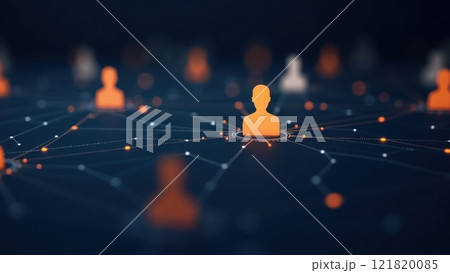 High Fidelity Human Network Concept in Orange and White High Fidelity Human Network Concept in Orange and White 121820085