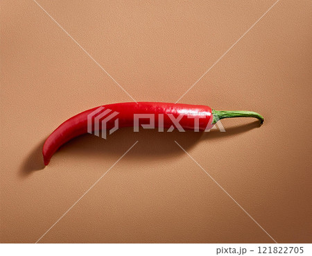 Red chili pepper close-up shot 121822705