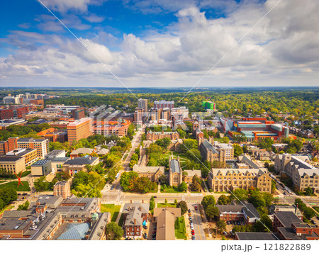 Ann Arbor, Michigan, USA College Town Skyline 121822889