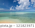沖縄県・池間島付近のビーチ 121823971