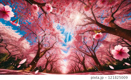 桜並木 桜並木 121825009