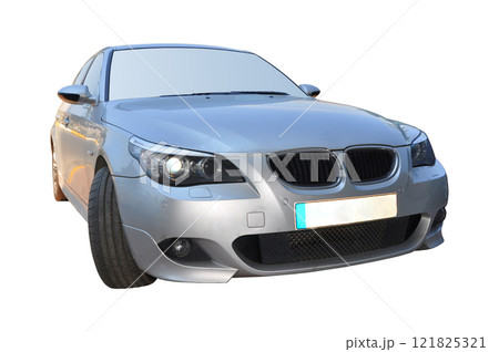 Old BMW gray, luxury car in Istanbul city, October 06 2011 Istanbul Pendik Turkey used car market 121825321