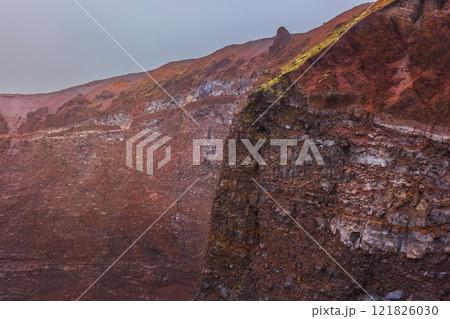 Volcano Crater - Mt. Vesuvius in Italy 121826030
