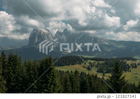 The Majestic Dolomites A Stunning Mountain Landscape that Captivates Visitors with its Grandeur and Beauty The Majestic Dolomites A Stunning Mountain Landscape that Captivates Visitors with its Grandeur and Beauty 121827141