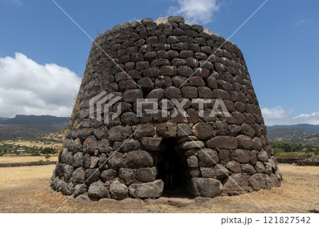 Ancient Nuraghe Structure in Sardinian Countryside 121827542