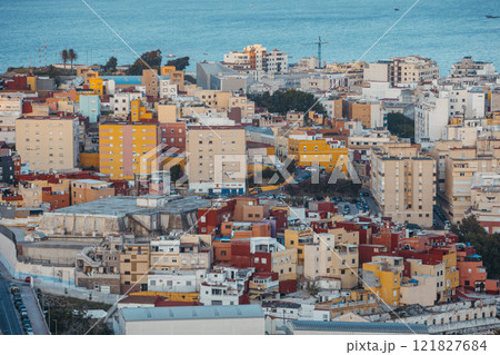 Close up view of the city of Ceuta Close up view of the city of Ceuta 121827684