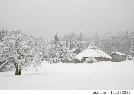信州 雪の山里 信州 雪の山里 121828888