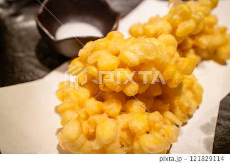 とうもろこしの天ぷら 121829114