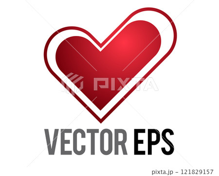 Y2K gradient red retro heart and star icon Y2K gradient red retro heart and star icon 121829157