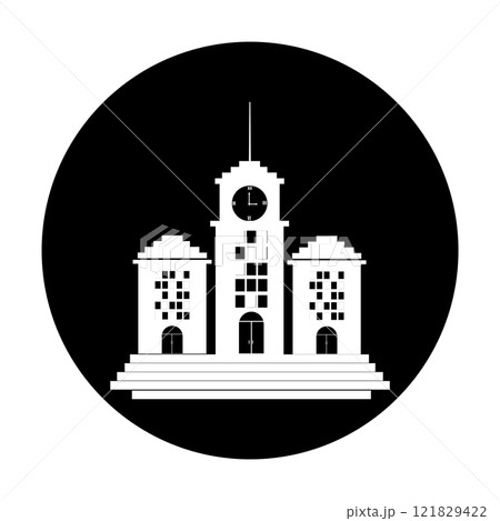 hotel building icon vectors illustration hotel building icon vectors illustration 121829422