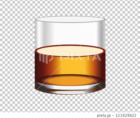 Short flat Tumbler glass of brown liquor Scotch whiskyicon Short flat Tumbler glass of brown liquor Scotch whiskyicon 121829822