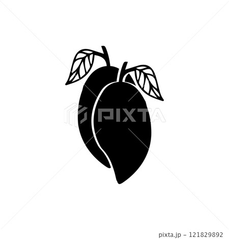 mango fruit icon vectors illutration 121829892