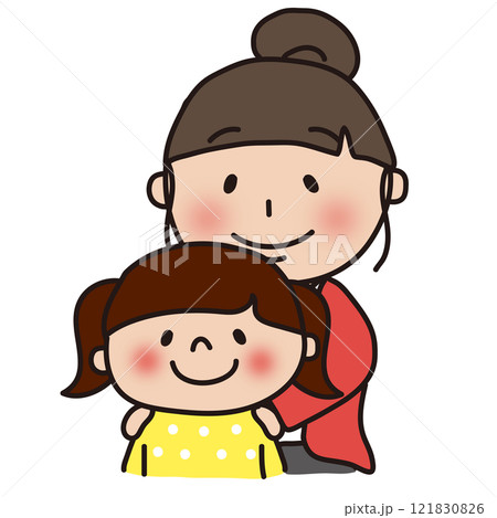 母と娘の親子 母と娘の親子 121830826