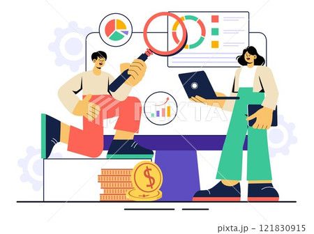 Entrepreneur Vector Illustration featuring Business Teams Celebrating Success, Engaging in Meetings, Discussions, and Various Business Activities Entrepreneur Vector Illustration featuring Business Teams Celebrating Success, Engaging in Meetings, Discussions, and Various Business Activities 121830915