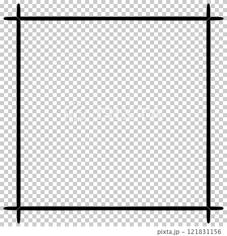 drawing of black square frame drawing of black square frame 121831156