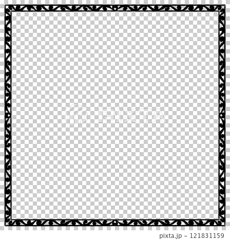 drawing of black square frame drawing of black square frame 121831159
