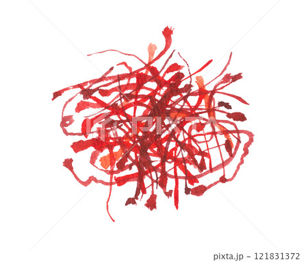 水彩で描いたサフラン 水彩で描いたサフラン 121831372